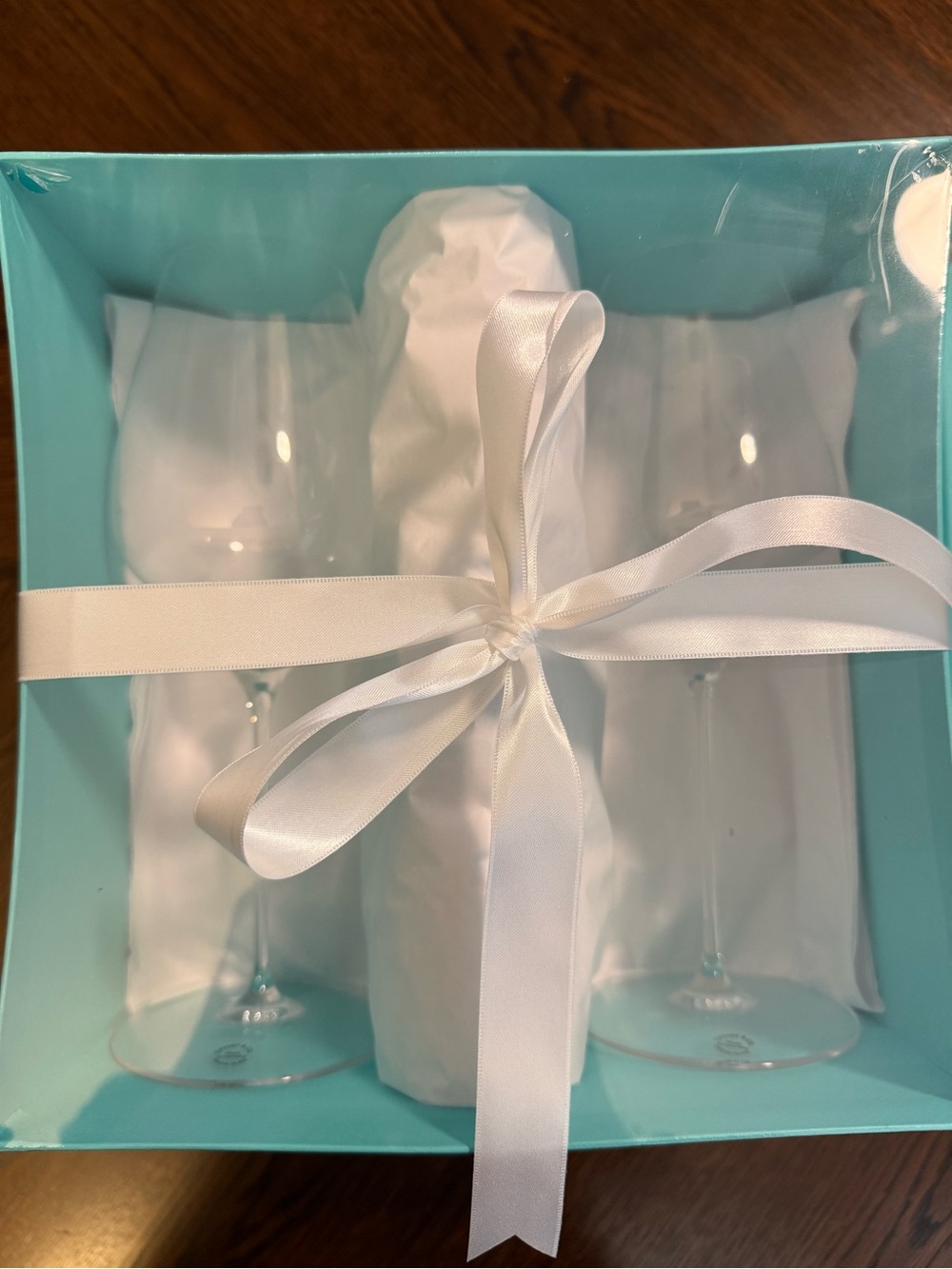 Tiffany & Co. Wine Glass Gift Set in Tiffany Box